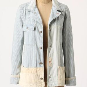 Anthropologie | HOLDING HORSES | Size Small | Patchwork Jean Jacket